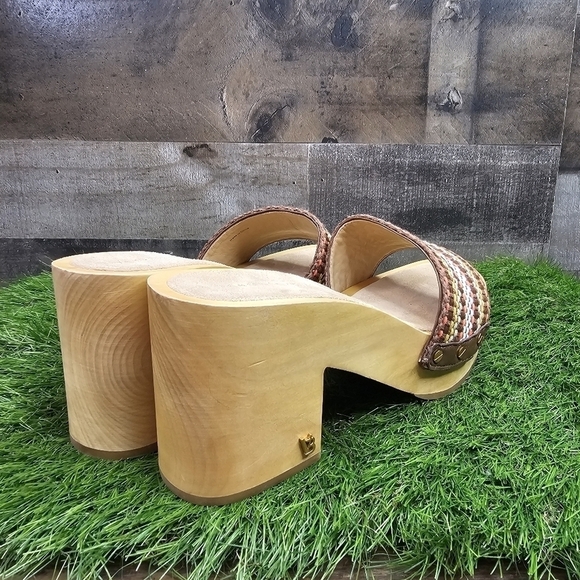 New Veronica Beard Hannalee Woven Platform Sandal. 10 - Picture 4 of 14